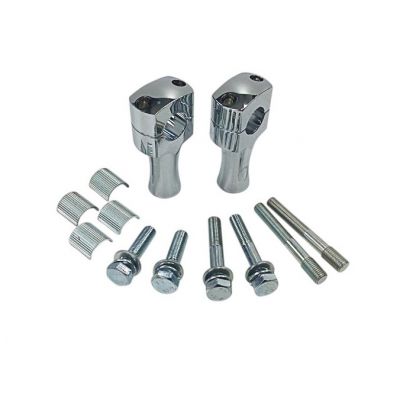 Nástavce řídítek Motorrad Burchard Custom Style 22/25,4mm, 80mm - chrom